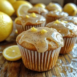 There's something magical about the combination of zesty lemon and the delightful crunch of poppy seeds, and nothing captures that essence quite like a freshly baked muffin. The first time I savored a lemon poppy seed muffin at my favorite local café remains etched in my memory. The moment I took that initial bite, the vibrant tang of citrus exploded on my taste buds, while the sweet glaze added just the right touch of indulgence. It was a moment of pure joy, one that inspired me to recreate this delicious treat in my own kitchen.