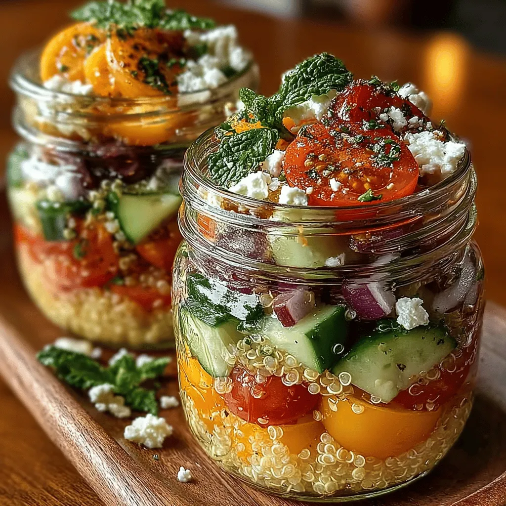 Greek Quinoa Salad Jars are more than just a meal; they are a delightful fusion of flavors and textures that encapsulate the vibrant essence of Mediterranean cuisine. This dish is not only visually appealing with its colorful layers of fresh ingredients, but it is also a powerhouse of nutrition, making it an ideal choice for meal prep or a light lunch. As modern cooking trends emphasize health and convenience, this recipe stands out for its simplicity and adaptability.