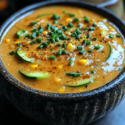 As summer rolls around, the culinary world delights in vibrant flavors and fresh produce. One dish that perfectly encapsulates the essence of the season is Zesty Creamy Zucchini Corn Chowder. This hearty yet refreshing chowder combines the sweetness of corn with the mild flavor of zucchini, creating a harmonious blend that is both comforting and invigorating. Ideal for warm weather dining, this chowder can be enjoyed as a light meal on its own or served as a side to complement grilled meats and salads.