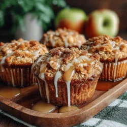 - Rolled oats: 2 cups, the base of your muffins. - Almond milk: 1 cup, for a dairy-free option. - All-purpose flour: 1 cup, for structure. - Packed brown sugar: 1/2 cup, for sweetness. - Baking powder: 1 teaspoon, to help your muffins rise. - Baking soda: 1/2 teaspoon, for added leavening. - Ground cinnamon: 1 teaspoon, for that warm flavor. - Ground nutmeg: 1/4 teaspoon (optional), for a hint of spice. - Salt: 1/2 teaspoon, balancing the sweetness. - Maple syrup: 1/4 cup, for natural sweetness. - Vegetable oil: 1/3 cup, adding moisture. - Vanilla extract: 1 teaspoon, for that warm, comforting aroma. - Chopped walnuts or pecans: 1/2 cup (optional), adding a delightful crunch. - Diced apples: 1 cup, for that classic apple pie flavor.