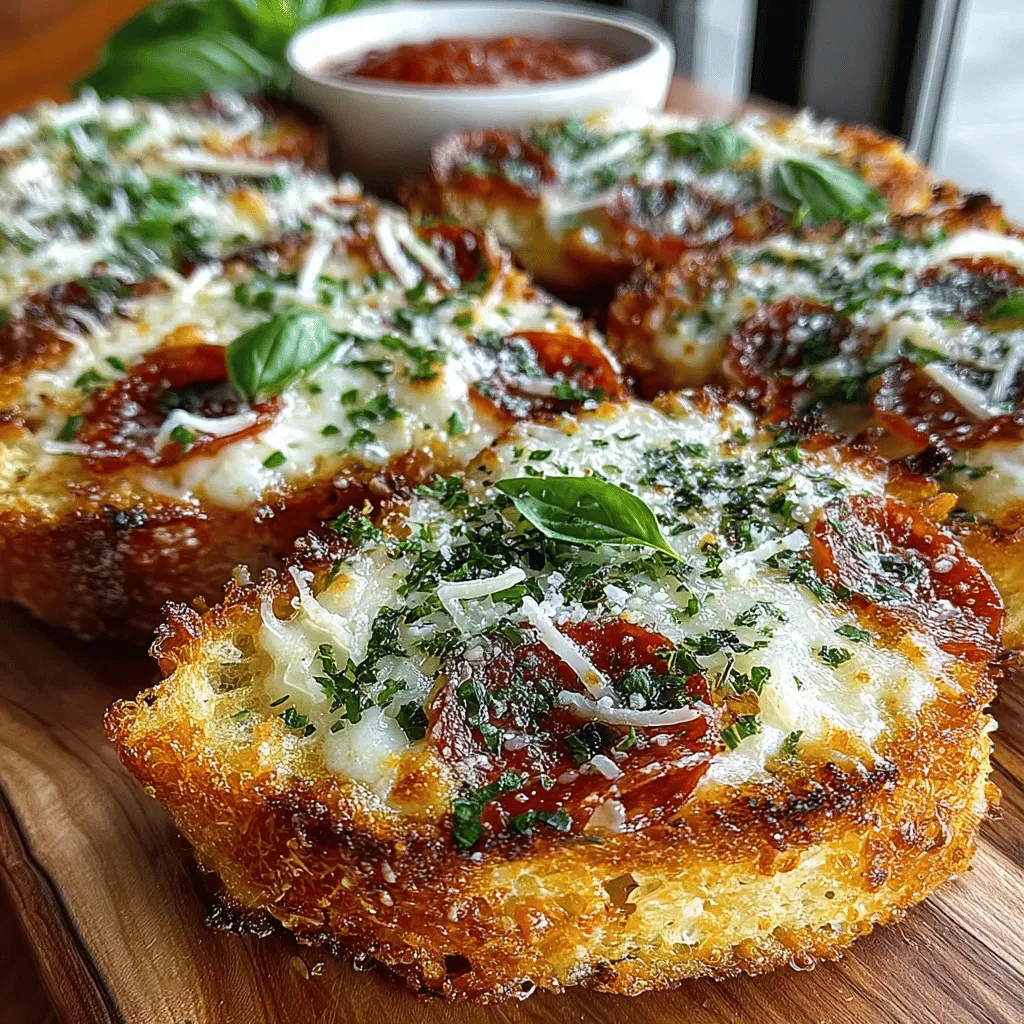 If you’re seeking a dish that embodies comfort and indulgence, look no further than Golden Garlic Bread Pizza Melts. This delightful fusion combines the beloved flavors of garlic bread with the savory goodness of pizza, making it a must-try for any food lover. The moment you take a bite, you’ll experience the crispiness of perfectly toasted bread, the aromatic essence of garlic, and the gooey, melty cheese that makes pizza so irresistible.