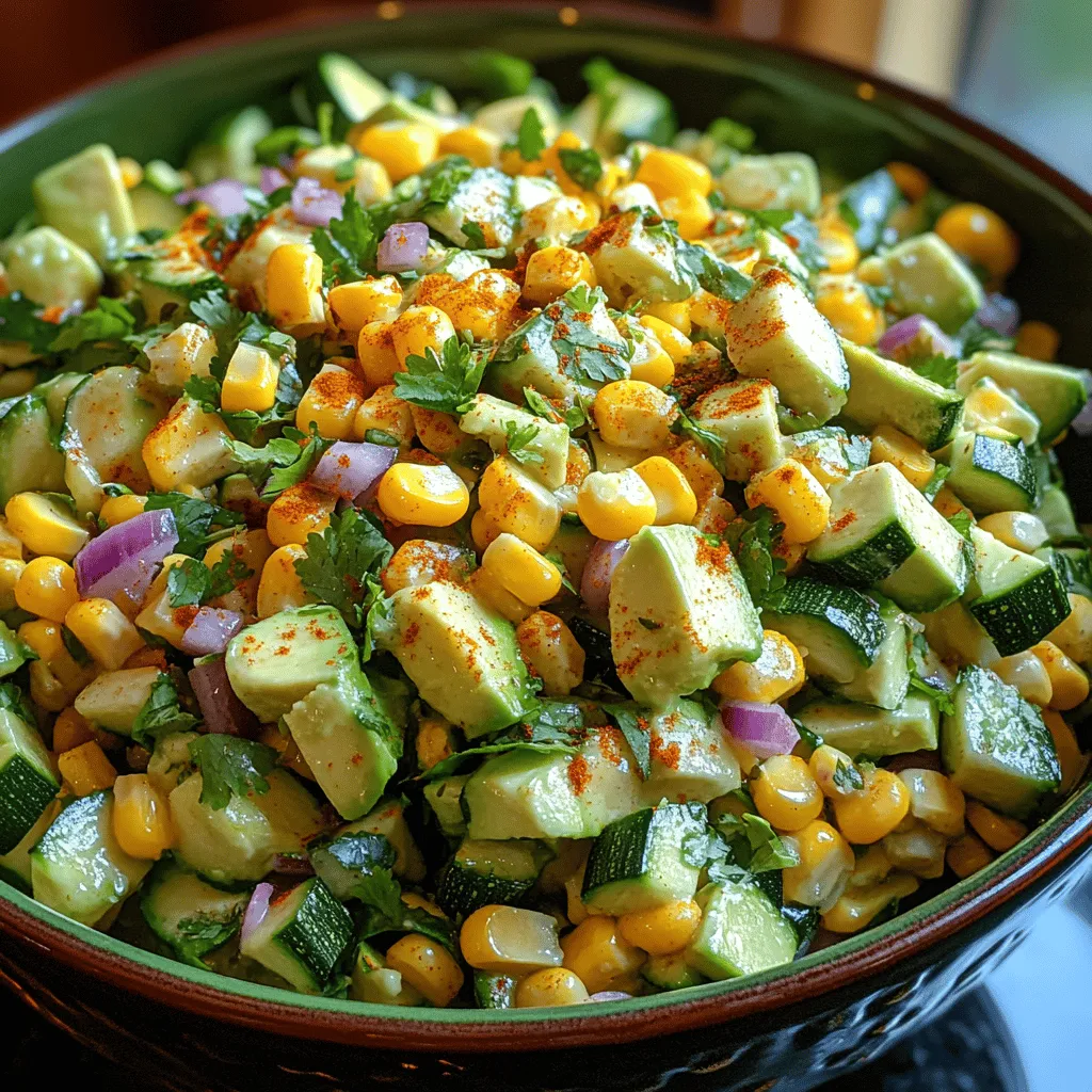 As the warm months roll in, the allure of fresh salads becomes irresistible. Bright, colorful, and packed with nutrients, salads offer a delightful way to enjoy seasonal produce while keeping meals light and refreshing. Among the myriad of salad options, Zesty Zucchini Corn Salad stands out with its vibrant flavors and varied textures, making it a perfect dish for summer barbecues, picnics, or a quick weeknight dinner. This salad not only pleases the palate but also delivers a wealth of nutritional benefits, thanks to its wholesome ingredients.