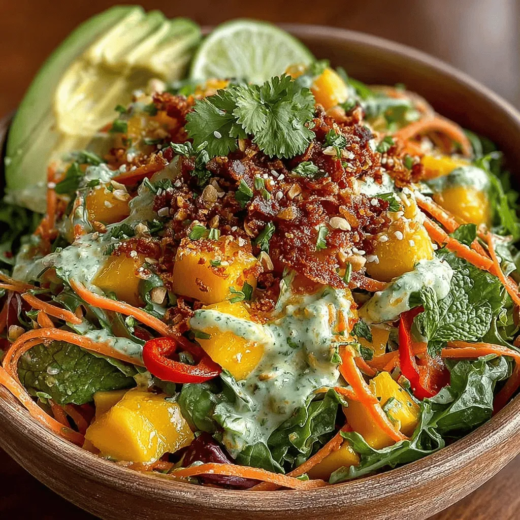 When it comes to dressings for your Crispy Mango Salad, there are numerous options that can cater to different taste preferences. While the classic lime vinaigrette beautifully complements the sweetness of the mango, consider trying these alternatives to shake things up:
