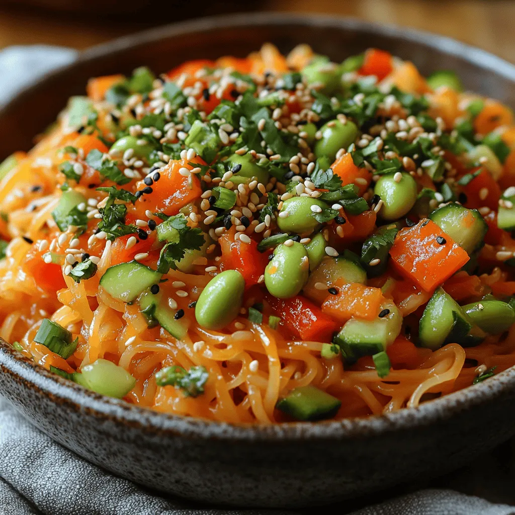 To recap, here’s what you need for this Crunchy Sesame Noodle Salad: