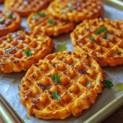 Crispy sweet potato waffle fries offer a tantalizing twist on a beloved classic, inviting both flavor enthusiasts and health-conscious eaters to indulge in a delicious snack that satisfies on multiple levels. These golden-brown delights boast a uniquely textured lattice shape that crisps up beautifully in the oven, making them a perfect companion for everything from burgers and sandwiches to a stand-alone snack. What sets them apart from traditional potato fries is not just their taste but also their nutritional profile, providing a heartier option filled with vitamins and minerals.