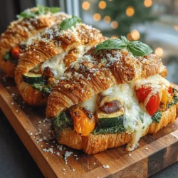 As the culinary landscape continues to embrace vegetarianism, more and more people are discovering the joys of incorporating fresh, plant-based ingredients into their meals. The Roasted Veggie & Pesto Croissant Melt stands out as a perfect example of this trend, combining the fresh and vibrant flavors of vegetables with the comforting appeal of a classic croissant. Whether you are preparing a casual meal for yourself or hosting a gathering for friends, this dish offers a delightful balance of flavors and textures that will surely impress.