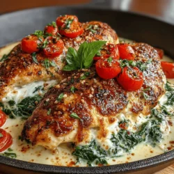 Creamy Italian Chicken Spinach Bake