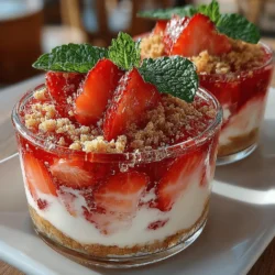 To create the perfect Strawberry Dream Cups, it’s essential to understand the role of each ingredient. Each component contributes to the overall flavor and texture, resulting in a dessert that is as pleasing to the palate as it is to the eye.