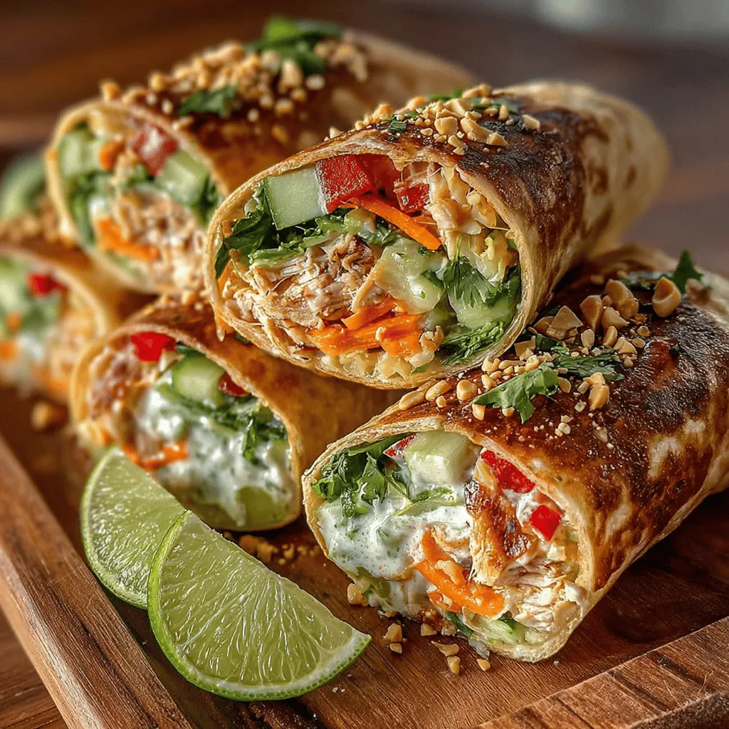 Wraps have gained immense popularity as a versatile meal option, offering a convenient way to enjoy a variety of ingredients all in one package. Whether for lunch, dinner, or a quick snack, wraps can cater to different tastes and dietary needs, making them a favorite among food enthusiasts and health-conscious individuals alike. Among the myriad of wrap recipes, Crunchy Cold Peanut Chicken Salad Wraps stand out as a delightful choice that combines nutrition with flavor. This recipe not only tantalizes the taste buds but also provides a wholesome meal packed with essential nutrients.