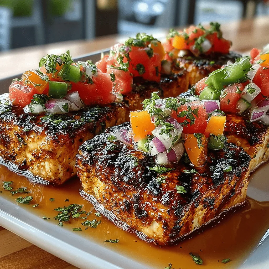 As the sun shines brighter and the days grow longer, outdoor gatherings call for vibrant, flavorful dishes that embody the spirit of summer. One such dish that perfectly captures the essence of this season is Grilled Tofu Skewers paired with Refreshing Watermelon Salsa. This delightful combination not only offers a burst of flavors but also showcases the beauty of healthy ingredients. The char-grilled tofu, complemented by the sweet and spicy watermelon salsa, creates a fusion that is both satisfying and refreshing.