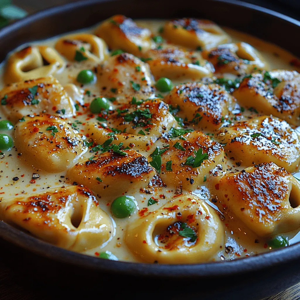 When it comes to comfort food, few dishes can rival the indulgence of a creamy pasta. The Creamy Chicken Alfredo Tortellini Delight stands out as a beloved option that combines the rich, savory flavors of Alfredo sauce with the delightful texture of cheese-filled tortellini. This dish is not only a feast for the palate but also a visual treat, showcasing the vibrant colors of fresh ingredients. Whether you're looking to impress guests at a dinner party or seeking a quick and satisfying weeknight meal, this recipe is sure to become a go-to favorite.