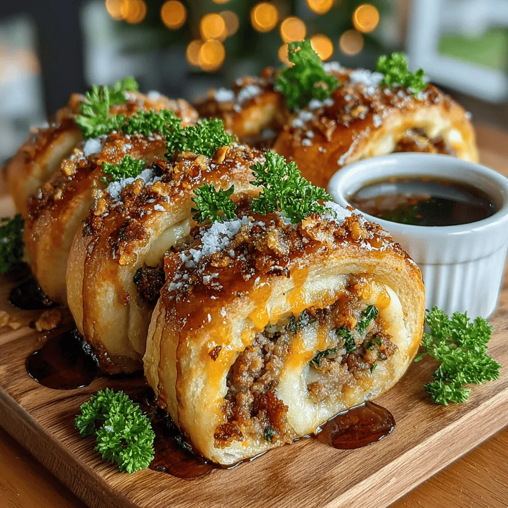 There's something truly special about waking up to the aroma of breakfast wafting through the house. It’s a comforting scent that can transform the most mundane mornings into delightful experiences. A few years ago, I hosted a brunch for my friends, and among the assortment of dishes, I whipped up these Breakfast Bliss Roll-Ups. They were an instant hit! Imagine flaky crescent dough encasing a sweet and savory filling that dances on your taste buds. This recipe has since become a staple in my kitchen, perfect for lazy weekend mornings or a special treat during busy weekdays. Let me share the joy of making these delightful roll-ups with you!