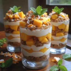 The beauty of these parfaits lies in their simplicity, with ingredients that celebrate the vibrant flavors of the tropics. To craft these delightful treats, you’ll need the following: