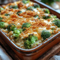 Creamy Broccoli Rice Bake