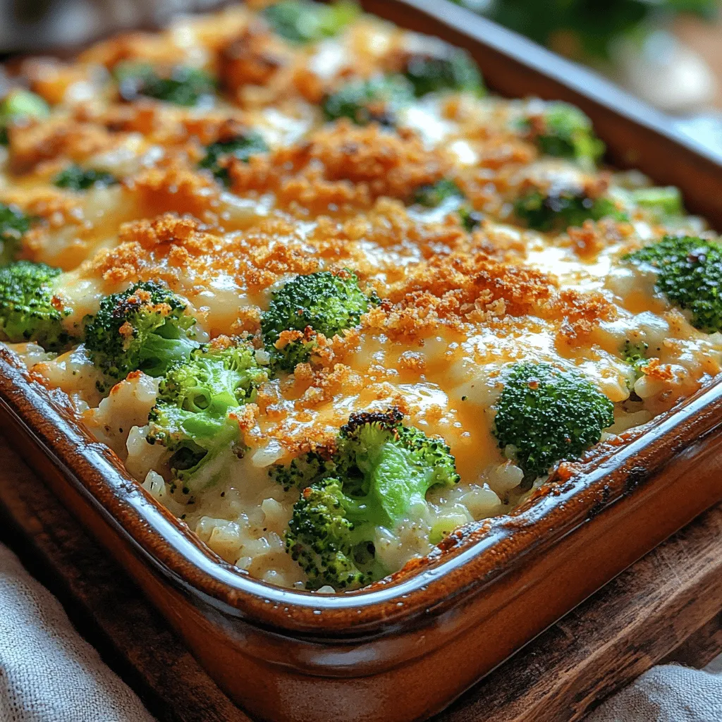 A key element of the Creamy Broccoli Rice Bake is its delightful crispy topping, which adds a satisfying crunch and a burst of flavor to the silky smooth filling. The combination of breadcrumbs and cheese creates a beautiful contrast in both texture and taste.
