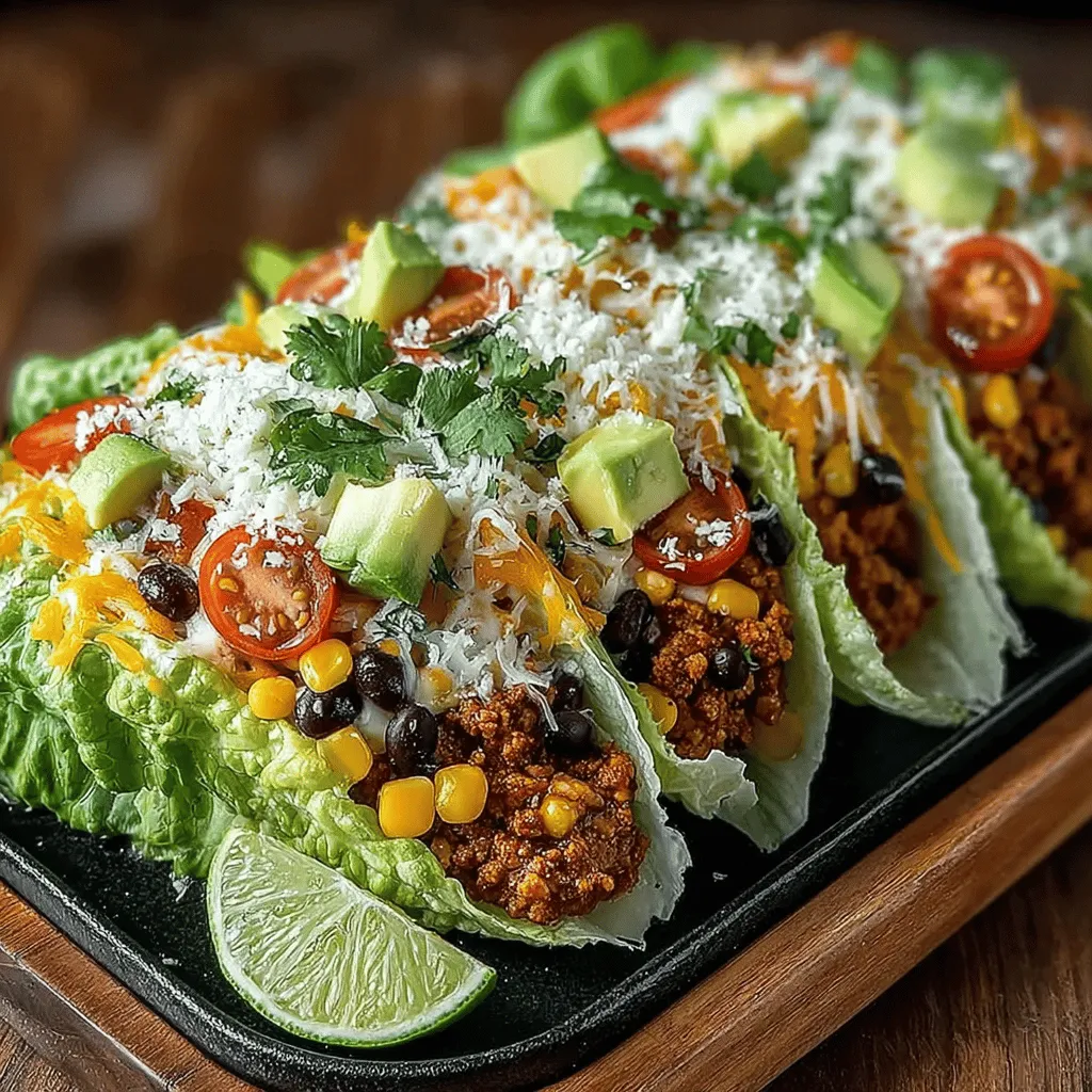 Before we dive into the preparation, let’s take a closer look at the ingredients that make these Sizzling Loaded Chicken Taco Lettuce Wraps truly special.