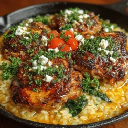 The Zesty Greek Chicken and Lemon Rice Skillet is a culinary gem that transports you to the sun-drenched shores of the Mediterranean with every bite. This vibrant dish is a harmonious blend of tender chicken thighs, zesty lemon, and aromatic herbs, all cooked together in a single skillet for a hassle-free meal that's bursting with flavor. The combination of juicy chicken, fluffy lemon-infused rice, and colorful vegetables not only makes for a satisfying dinner but also creates an eye-catching presentation that is sure to impress at any gathering.