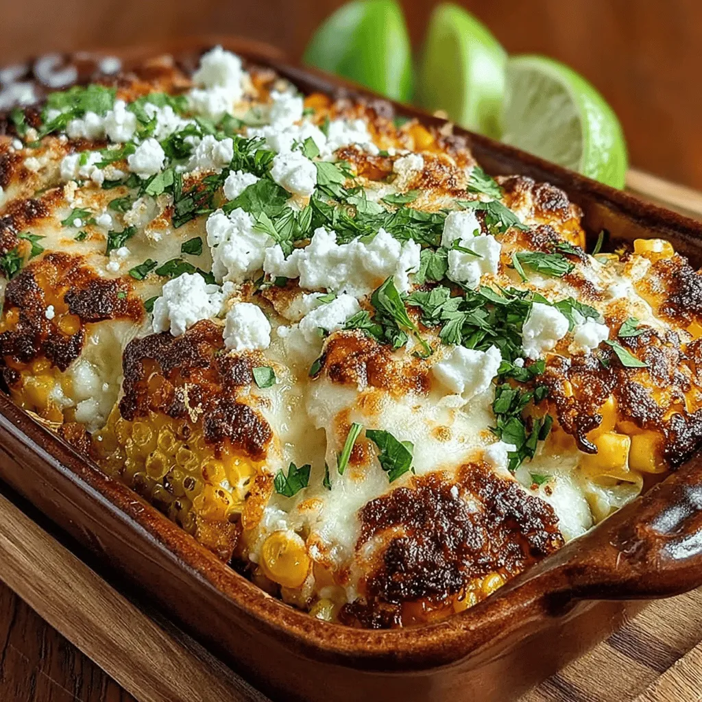Mexican street corn, also known as elote, has taken the culinary world by storm. This delightful dish, traditionally served on skewers or in cups, features grilled corn slathered in a creamy mixture of mayonnaise, cheese, lime, and spices, making it a popular choice at street fairs and festivals. Its vibrant flavors and satisfying texture have inspired countless variations, from salads to dips. Among these adaptations, the Sizzling Mexican Street Corn Bake stands out as a delicious and easy-to-make dish that captures the essence of elote while offering the convenience of a baked casserole.