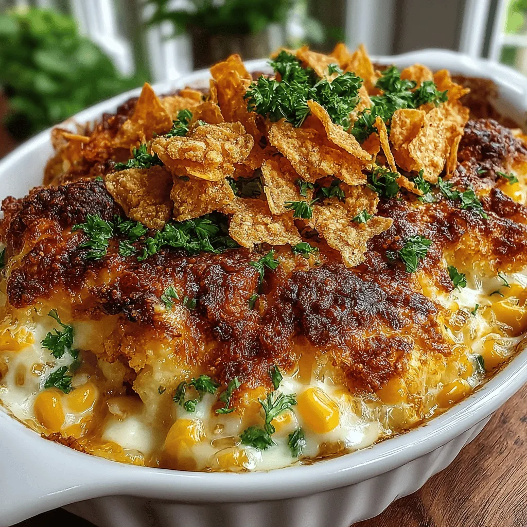 When I think of comfort food, my mind often wanders back to the warm, inviting aromas wafting from my grandmother’s kitchen. One dish that always stood out was her creamy chicken corn casserole—a delightful melange of flavors and textures that brought our family together around the dinner table. As a child, I remember eagerly waiting for the moment she would pull that bubbling dish from the oven, the cheese perfectly melted and the tortilla chips adding that irresistible crunch. It’s a recipe that has been passed down through generations, and today, I’m excited to share my own twist on this classic dish.