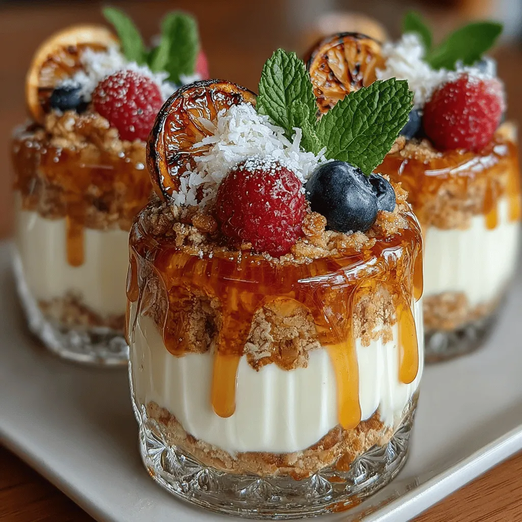 Parfaits are a beloved dessert option known for their versatility, allowing for endless variations that cater to both refreshing and indulgent cravings. Whether layered with fruits, yogurts, or granolas, parfaits offer a delightful balance of flavors and textures in each spoonful. In this recipe, we take the classic parfait to a new level by introducing zesty grilled lemons, infusing each layer with a unique tang that perfectly complements the sweetness of the other ingredients. The result is a dessert that is not only indulgent but also guilt-free, thanks to the inclusion of nutrient-rich components like Greek yogurt and fresh fruits.