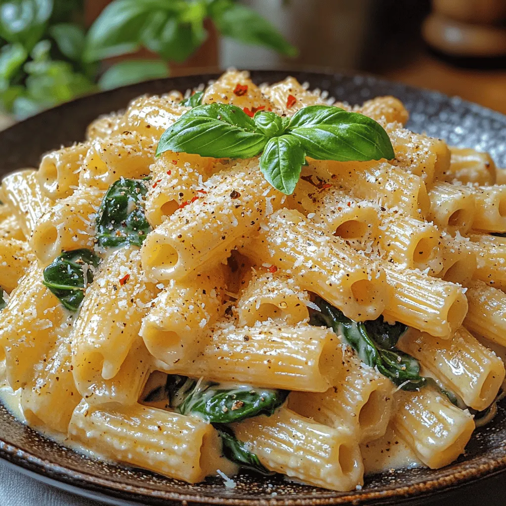 Pasta lovers rejoice! If you're on the lookout for a dish that combines comfort, flavor, and a touch of green goodness, Creamy Garlic Spinach Penne is the answer. This delightful recipe is a perfect representation of how simple ingredients can come together to create a meal that feels indulgent yet is surprisingly easy to prepare. With its creamy sauce enveloping perfectly cooked penne pasta and vibrant spinach, this dish not only satisfies your taste buds but also provides a comforting embrace after a long day.