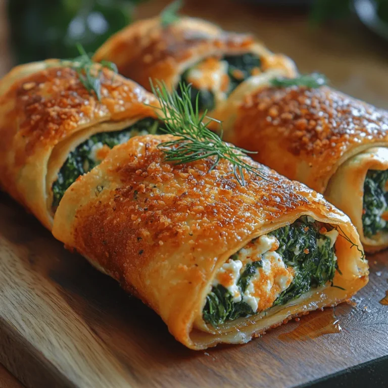 In the ever-evolving landscape of healthy cuisine, finding recipes that are both nutritious and delicious can often feel like a challenge. Enter the Crispy Feta Spinach Wraps—a delightful dish that brings together the best of both worlds. These wraps are not only incredibly simple to prepare but also packed with essential nutrients, making them an excellent choice for a quick lunch, a satisfying snack, or even a light dinner. With their unique combination of creamy feta and cream cheese paired with the fresh crunch of spinach, these wraps are sure to impress anyone seeking a delicious and health-conscious meal option.