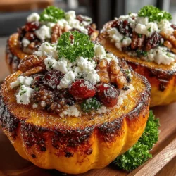 Golden Roasted Acorn Squash Stuffed with Wild Rice: The Perfect Fall Dish