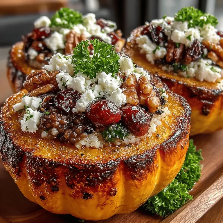 As the crisp air of fall settles in and the days grow shorter, the culinary world begins to turn toward comforting, hearty dishes that celebrate the season's bounty. One such dish that encapsulates the essence of autumn is Golden Roasted Acorn Squash Stuffed with Wild Rice. This dish not only captures the vibrant colors and flavors of fall, but it also serves as a nourishing meal that can warm up even the coldest winter evenings.