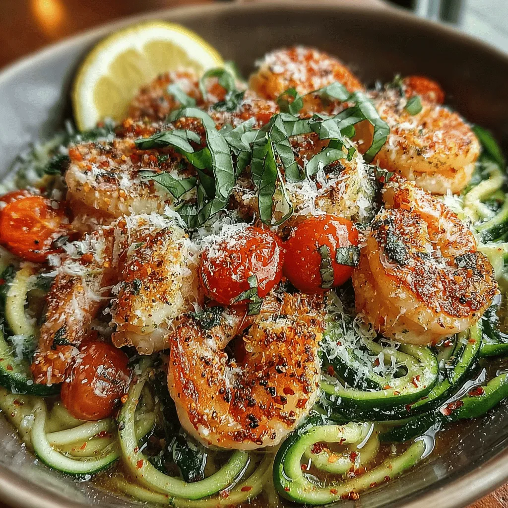 In the ever-evolving landscape of healthy eating, zoodles—noodles made from zucchini—have emerged as a beloved alternative to traditional pasta. This culinary trend has captured the hearts of health-conscious individuals and foodies alike, offering a delicious way to enjoy a familiar dish without the extra carbs. Enter Garlicky Zoodle Delight, a vibrant and flavorful recipe that pairs succulent shrimp with fresh ingredients, making it a fantastic option for both weeknight dinners and special occasions.