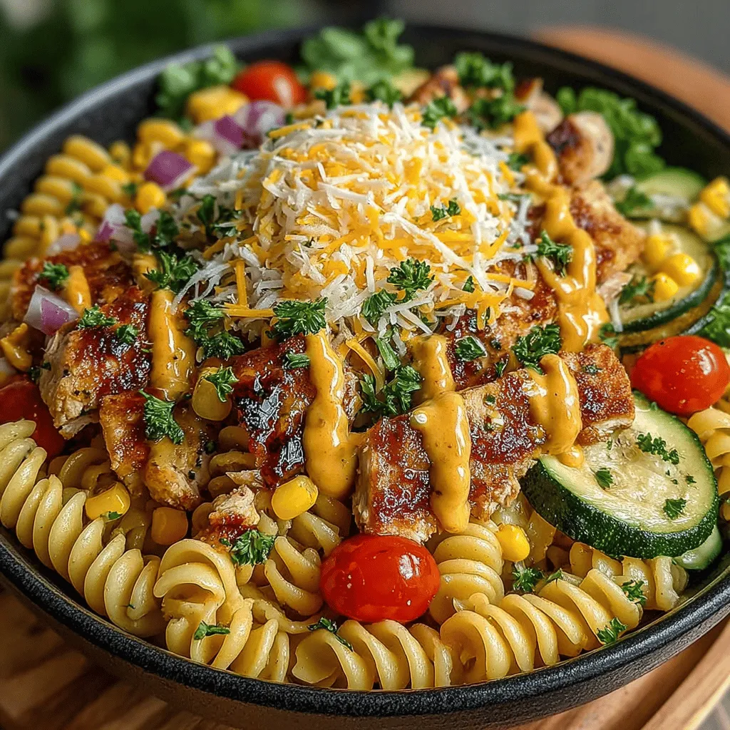 Pasta salads have long been a staple at gatherings, picnics, and weeknight dinners, celebrated for their versatility and ease of preparation. These crowd-pleasers are perfect for feeding a group or simply enjoying as a quick and satisfying meal at home. Among the myriad of pasta salad recipes, the Zesty BBQ Chicken Pasta Salad stands out as a vibrant and flavorful twist on the traditional concept. This dish combines the heartiness of pasta with the smoky, tangy flavors of BBQ chicken, making it an exciting centerpiece for any meal.