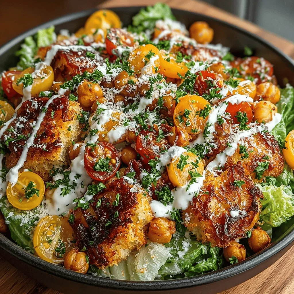 In recent years, the culinary world has seen a surge in the popularity of plant-based diets, with healthy salads taking center stage in many kitchens. As more people become conscious of their dietary choices, the demand for nutritious yet satisfying meals has never been higher. Enter the Crispy Chickpea Caesar Salad—a delightful alternative to the traditional Caesar salad that not only pleases the palate but also packs a nutritional punch. This innovative dish combines the classic flavors of Caesar salad with the wholesome goodness of chickpeas, creating a meal that is both delicious and fulfilling.