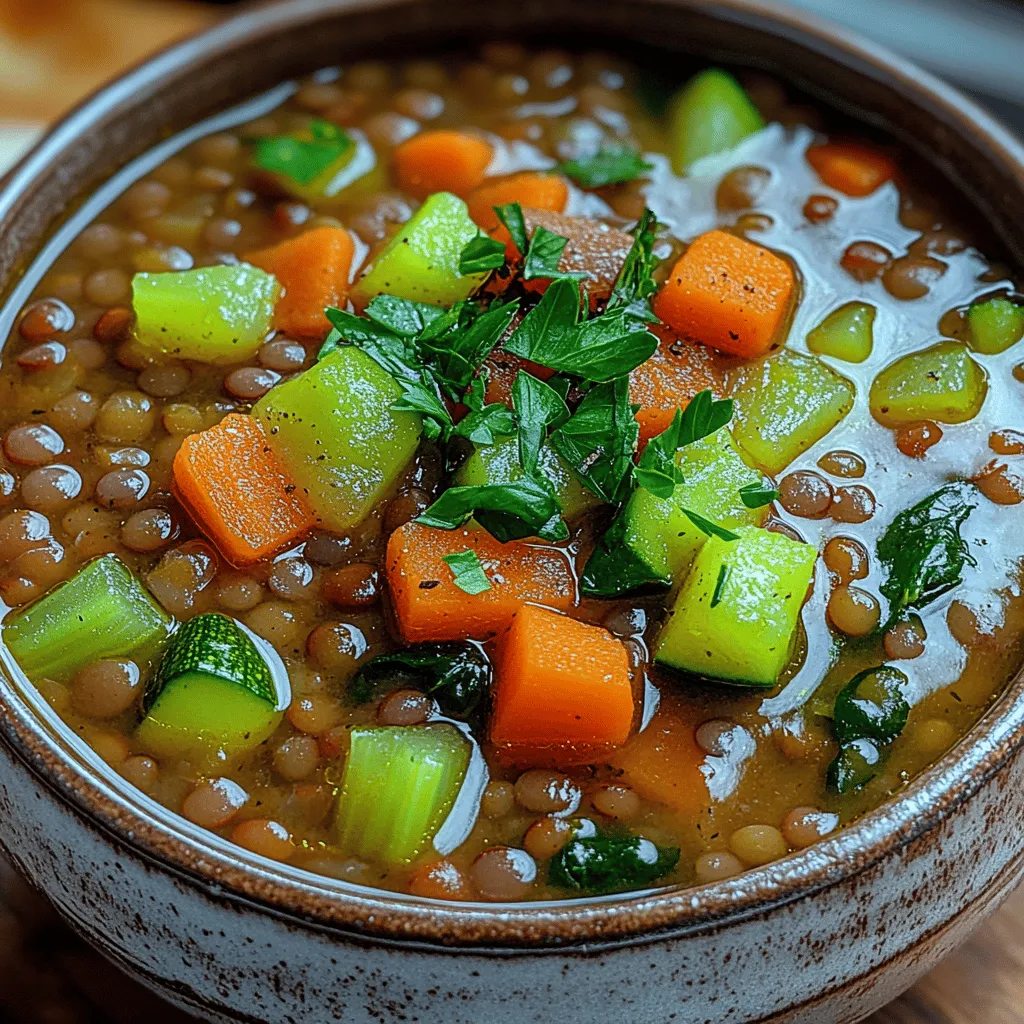 As autumn ushers in its cooler temperatures and vibrant foliage, the desire for hearty, comforting meals becomes palpable. On one such brisk evening, I found myself yearning for a dish that would envelop me in warmth and nostalgia—a culinary experience that felt like a hug in a bowl. It was during this time that I first crafted my Hearty Vegetable Lentil Soup, a recipe born from the need for nourishment as well as comfort. The air was crisp, and the leaves crunched underfoot as I returned home weary from a long day. I envisioned a meal that would not only warm me but also fill my kitchen with inviting aromas that beckoned me to unwind and savor the moment.