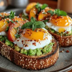 Avocado toast has firmly established itself as a staple breakfast option among health-conscious individuals and food enthusiasts alike. Its creamy texture, rich flavor, and high nutrient content make it a versatile dish that can be customized to suit various tastes and dietary preferences. In recent years, avocados have become synonymous with healthy eating, often praised for their impressive nutritional profile. However, while traditional avocado toast is delicious, there's always room for innovation in the kitchen. Enter the Peachy Avocado Delight Toast—a delightful twist that combines the creaminess of avocados with the sweet, juicy flavor of ripe peaches. This refreshing summer-inspired recipe is perfect for breakfast, brunch, or a quick snack, offering a burst of flavor that is both satisfying and nutritious.