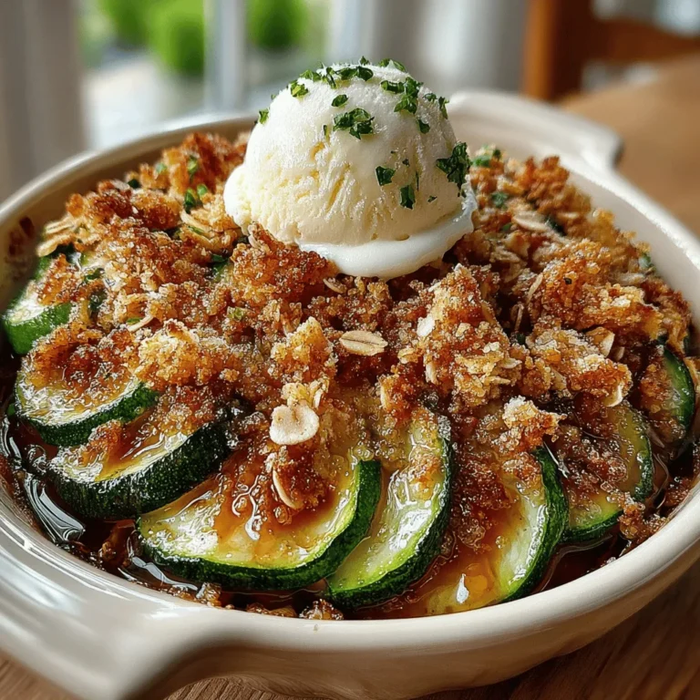 When most people think of dessert, zucchini is probably not the first ingredient that comes to mind. However, incorporating this versatile summer squash into sweet recipes is not only innovative but also a delicious way to add moisture and nutrition. The Zesty Zucchini Cobbler is a perfect example of how this humble vegetable can transform a classic dessert into a guilt-free treat that delights the palate while keeping health in check. This cobbler offers a unique blend of sweet and tangy flavors, making it an irresistible choice for summer gatherings or a cozy night in.
