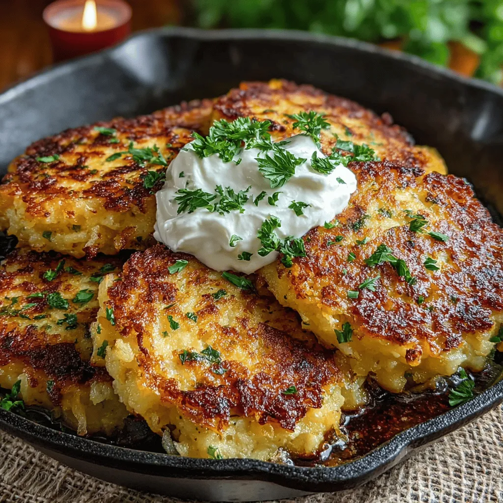 Potato pancakes, known for their crispy exterior and fluffy interior, have long been a beloved staple in various cuisines around the world. From the classic Jewish latkes to the Irish boxty, these delightful cakes have captured the hearts and taste buds of many. Our recipe for Cheddar Green Chili Potato Pancakes takes this traditional dish to new heights by incorporating sharp cheddar cheese and zesty green chilies, creating a unique flavor profile that is both savory and satisfying. Whether served as a hearty breakfast, a side dish, or a snack, these potato pancakes promise to tantalize your palate and become a favorite in your household.