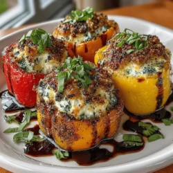 Discover a delightful fusion of flavors with our Sweet & Savory Stuffed Fig Jam Peppers. This enticing recipe combines the sweetness of fig jam with the creaminess of goat cheese, all encased within vibrant mini sweet bell peppers. Perfect as an appetizer or a side dish, these stuffed peppers are not only visually appealing but also a crowd-pleaser.