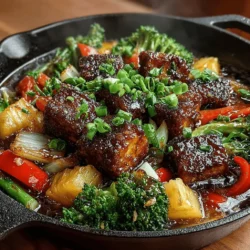 The Sweet and Sour Tofu Stir Fry is a vibrant and colorful dish that captures the essence of healthy eating without sacrificing flavor. This delightful recipe combines the unique texture of tofu with a medley of fresh vegetables, coated in a tangy, sweet sauce that tantalizes the taste buds. Not only is this dish visually appealing, but it also offers a balance of nutrients, making it a perfect choice for anyone looking to incorporate more plant-based meals into their diet.