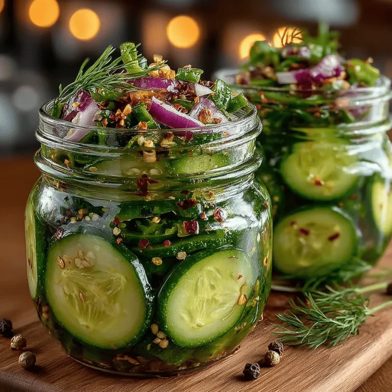In the vibrant world of culinary arts, pickling stands out as a time-honored method that has captured the hearts and taste buds of people across the globe. This technique not only preserves the freshness of seasonal produce but also transforms simple ingredients into flavorful delights that tantalize the palate. One such extraordinary creation is the Zesty Hatch Chili Pickled Cucumber Relish, a dish that celebrates the crispness of cucumbers paired with the fiery zest of Hatch green chilies. This relish is more than just a condiment; it’s an experience that elevates any meal, adding a refreshing element that complements a variety of dishes.