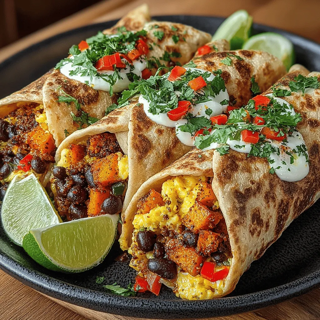 In recent years, the shift towards plant-based meals has gained significant momentum, captivating taste buds and health-conscious individuals alike. As more people seek to incorporate nutritious and delicious options into their diets, recipes that combine wholesome ingredients with vibrant flavors are becoming increasingly popular. One such recipe is Sweet Potato Chili Egg Wraps, a delightful dish that marries the earthy sweetness of sweet potatoes with the protein-packed goodness of eggs and black beans. This recipe exemplifies the perfect balance of flavors and textures, making it a versatile choice suitable for any meal of the day—whether it’s a hearty breakfast, a satisfying lunch, or a comforting dinner.