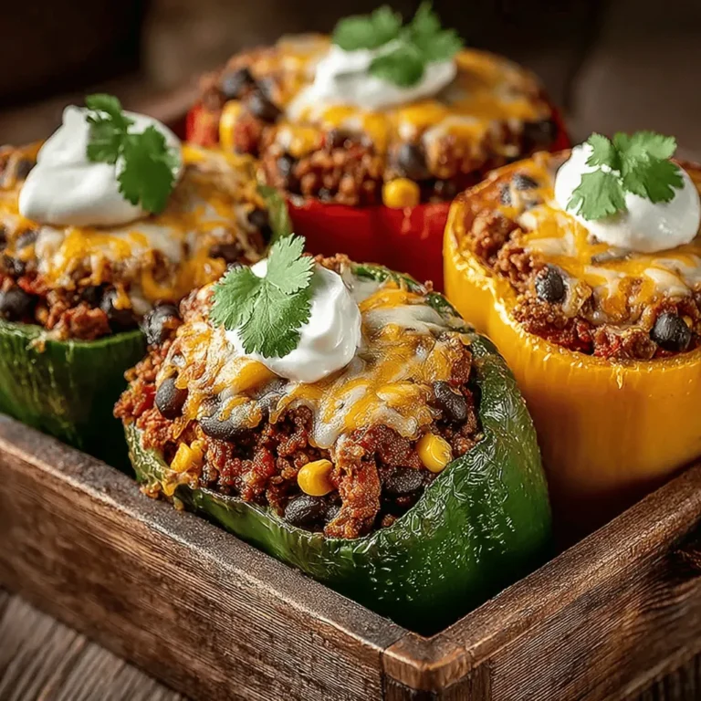 Stuffed bell peppers are a beloved dish in many households, celebrated for their versatility and the ease with which they can be tailored to suit individual tastes. Whether you're preparing a cozy family meal or hosting a gathering with friends, bell peppers provide a colorful and nutritious canvas for a variety of fillings. Today, we're focusing on a delightful variation: Zesty Chili Stuffed Bell Peppers. This recipe combines vibrant flavors and hearty ingredients, making it not only a feast for the eyes but also a satisfying meal that is sure to please everyone at your table.