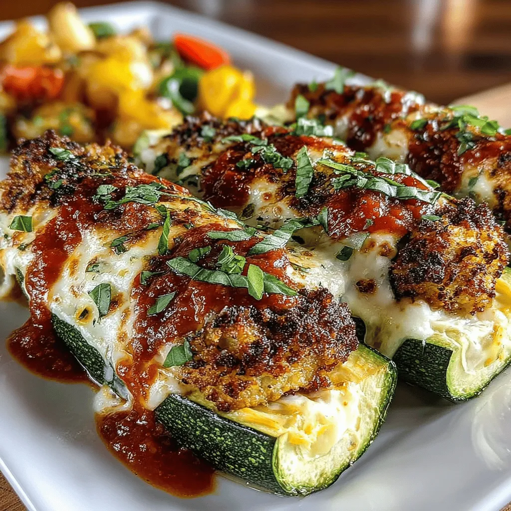 Are you ready to elevate your dinner game with a dish that combines the comforting essence of lasagna with the health-conscious twist of zucchini? Introducing Cheesy Zucchini Lasagna Boats—a delightful alternative to traditional lasagna that retains all the flavors you love while offering a lighter, low-carb option. This innovative recipe not only caters to those looking to reduce their carbohydrate intake but is also a fantastic choice for vegetarians, with the option to add meat for those who crave a heartier meal.