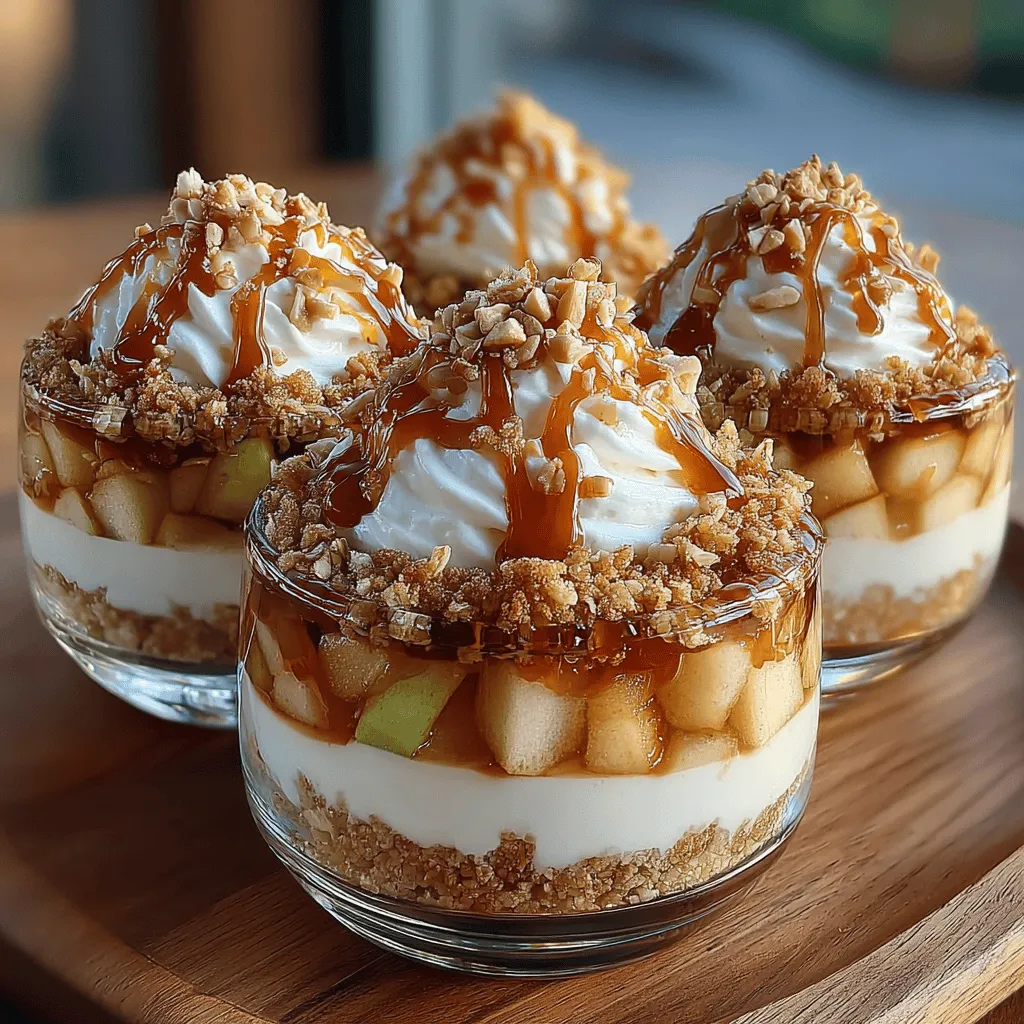 To create the perfect Frozen Yogurt Apple Pie Crumble Cups, the assembly process is crucial. Start by gathering all your ingredients in one place to ensure a smooth workflow. Begin with your clear containers—these could be glass jars, clear plastic cups, or any see-through dish that showcases the beautiful layers of your dessert.