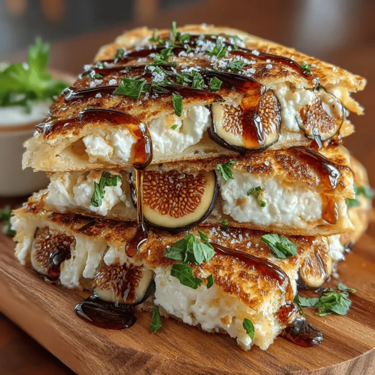 Creating the perfect Decadent Fig and Cheese Quesadillas begins with selecting high-quality ingredients that elevate the dish. Each component has its unique role, contributing to the overall flavor profile and nutritional value.