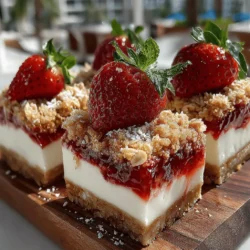 In recent years, frozen yogurt desserts have surged in popularity, captivating dessert lovers with their creamy texture and refreshing taste. Unlike traditional ice cream, frozen yogurt offers a lighter alternative that can be just as satisfying, especially during the warmer months. One delightful variation that has gained attention is the Frozen Yogurt Strawberry Crumble Slices. This recipe not only showcases the natural sweetness and tartness of fresh strawberries but also combines the creaminess of yogurt with a crunchy, satisfying crumble topping. It’s the perfect dessert for summer gatherings, family barbecues, or simply as a sweet treat to enjoy at home.