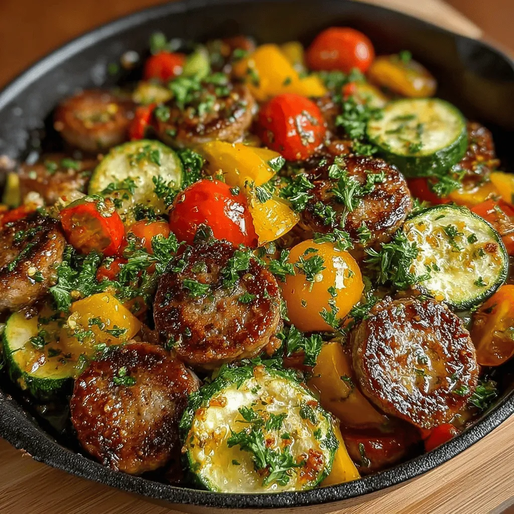 In the world of home cooking, one-pan meals have surged in popularity among busy families and culinary enthusiasts alike. Their appeal lies in the perfect blend of convenience and flavor, allowing you to whip up a wholesome dish with minimal fuss. The One-Pan Chicken Sausage & Veggie Bake exemplifies this trend beautifully, combining savory chicken sausage with a medley of vibrant vegetables, all roasted to perfection in a single pan. This not only simplifies the cooking process but also streamlines cleanup, making it an ideal choice for those hectic weeknights when time is of the essence.