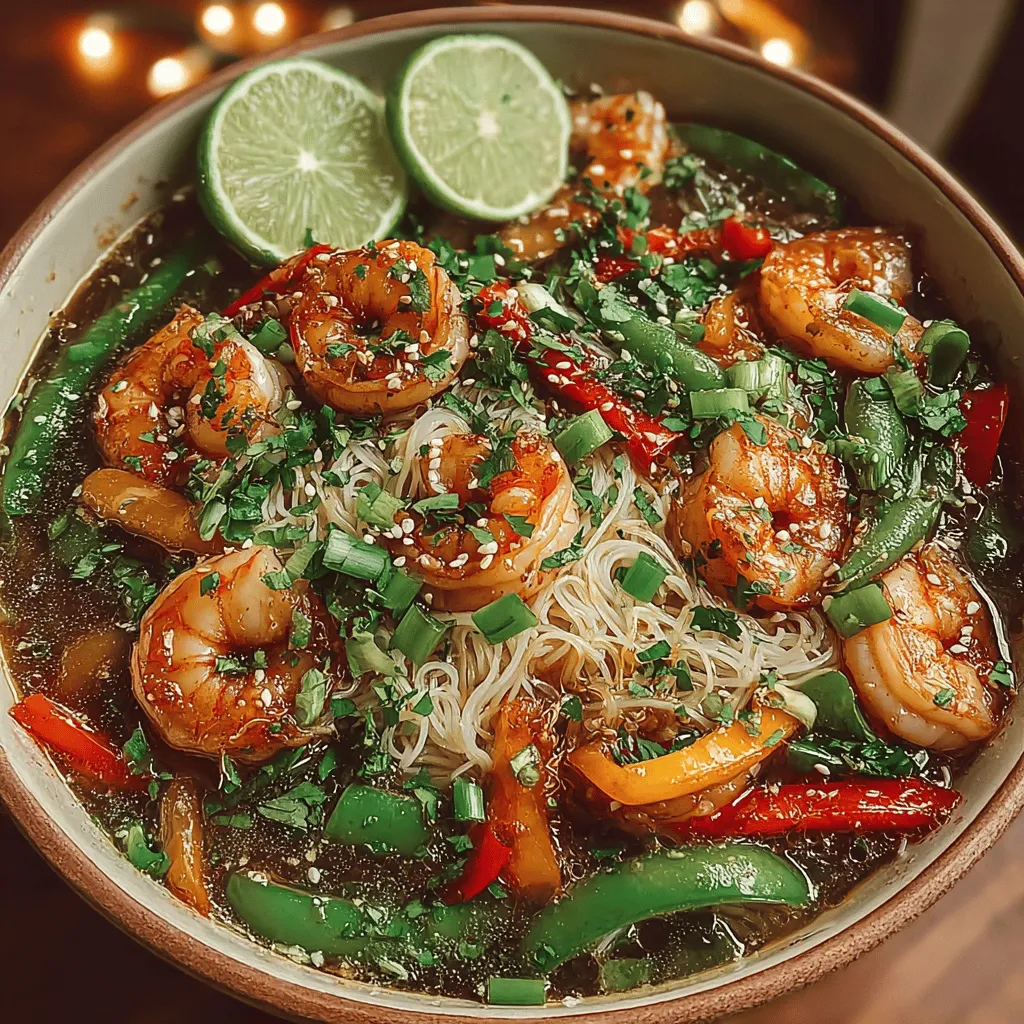 Garlic Butter Shrimp Noodle Bowls are a delightful dish that brings together the best of both worlds—quick preparation and vibrant flavors. This meal is not only satisfying but also visually appealing, making it perfect for any occasion, whether you're hosting a dinner party or simply treating yourself to a comforting weeknight meal. The combination of succulent shrimp, aromatic garlic, and crunchy vegetables creates a harmony of flavors and textures that will have everyone asking for seconds.