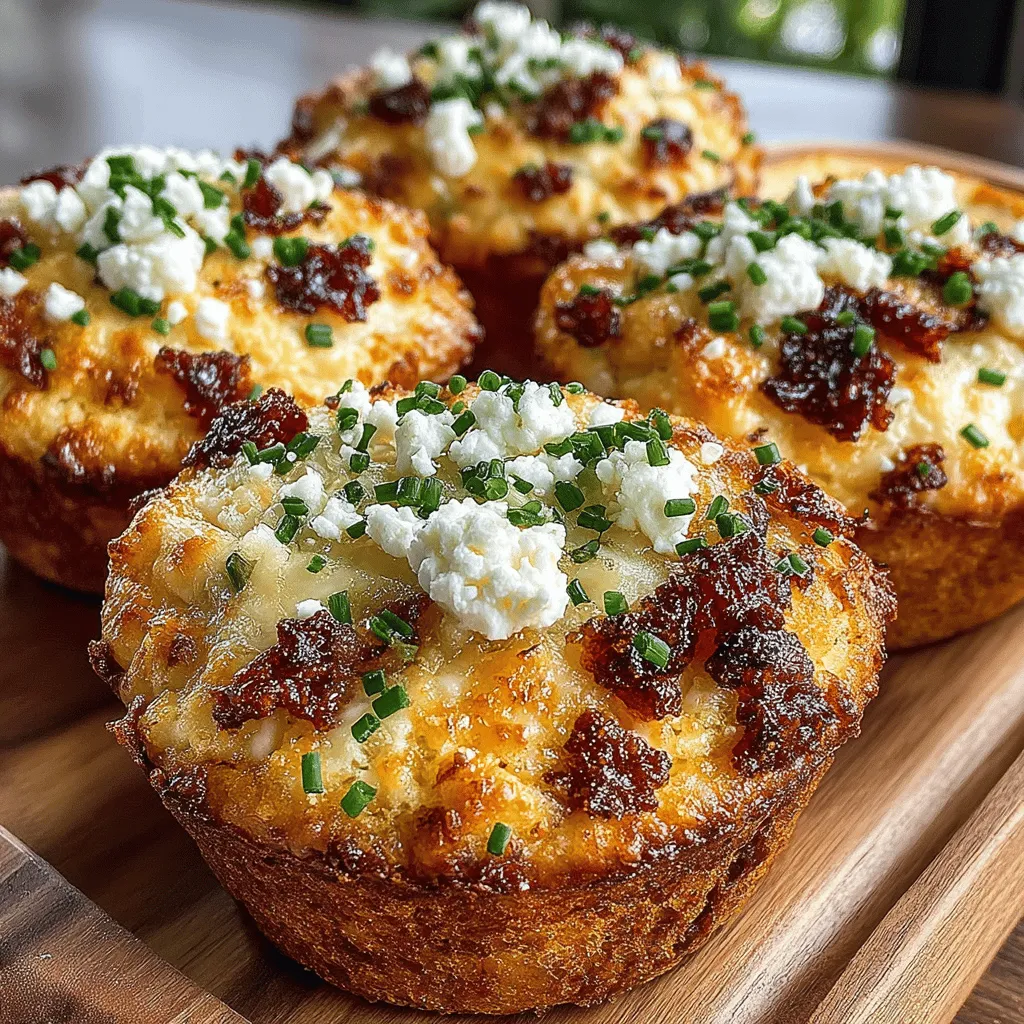 In recent years, the culinary landscape has seen a delightful shift towards savory breakfast options, with muffins taking the lead as a versatile choice. Traditionally dominated by sweet flavors, muffins have evolved into a canvas for a variety of savory ingredients, allowing for creative and satisfying breakfast alternatives. Among this exciting trend emerges the "Morning Charcuterie Delight Muffins," a recipe that artfully combines the rich, diverse flavors of a charcuterie board into a convenient and delicious muffin format.