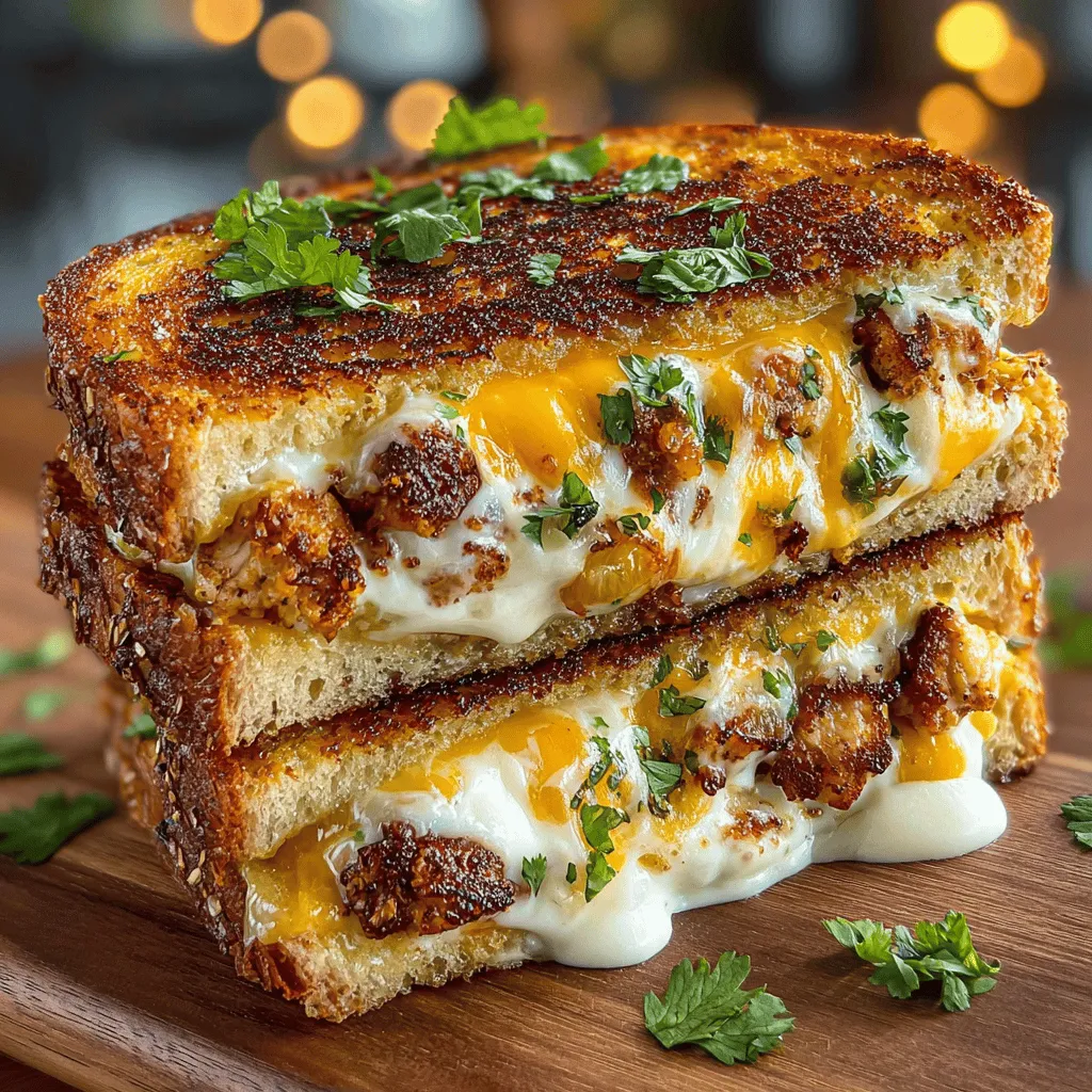 If you're looking for a savory dish that brings together the smoky heat of Hatch green chilies, tender grilled chicken, and a gooey blend of melted cheeses, look no further than Hatch Chili Grilled Chicken Melts. This dish is not only a crowd-pleaser but also a versatile option that can be enjoyed for lunch, dinner, or even as a delightful snack. The combination of juicy chicken and spicy, creamy toppings makes for a satisfying meal that is sure to tantalize your taste buds.