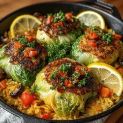 Cabbage rolls are the epitome of comfort food, offering a warm embrace on chilly days or when you seek a nourishing meal. These delightful parcels of goodness are not only satisfying but also brimming with flavor and nutrition. The combination of tender cabbage leaves wrapped around a hearty filling of rice and vegetables makes for a dish that is as versatile as it is wholesome. Whether you’re a vegetarian, looking to reduce your meat intake, or simply searching for a delicious new recipe, these cozy cabbage rolls are sure to please.