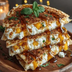 When it comes to culinary creativity, few combinations are as delightful as the pairing of sweet peaches with savory cheeses. The Sweet & Savory Peach Quesadillas recipe captures this unique flavor profile, merging the juiciness of ripe peaches with the creaminess of cheese to create a dish that is both satisfying and sophisticated. Whether you are entertaining guests or simply looking for a quick snack, these quesadillas offer a versatile option that can effortlessly transition from casual to upscale dining.